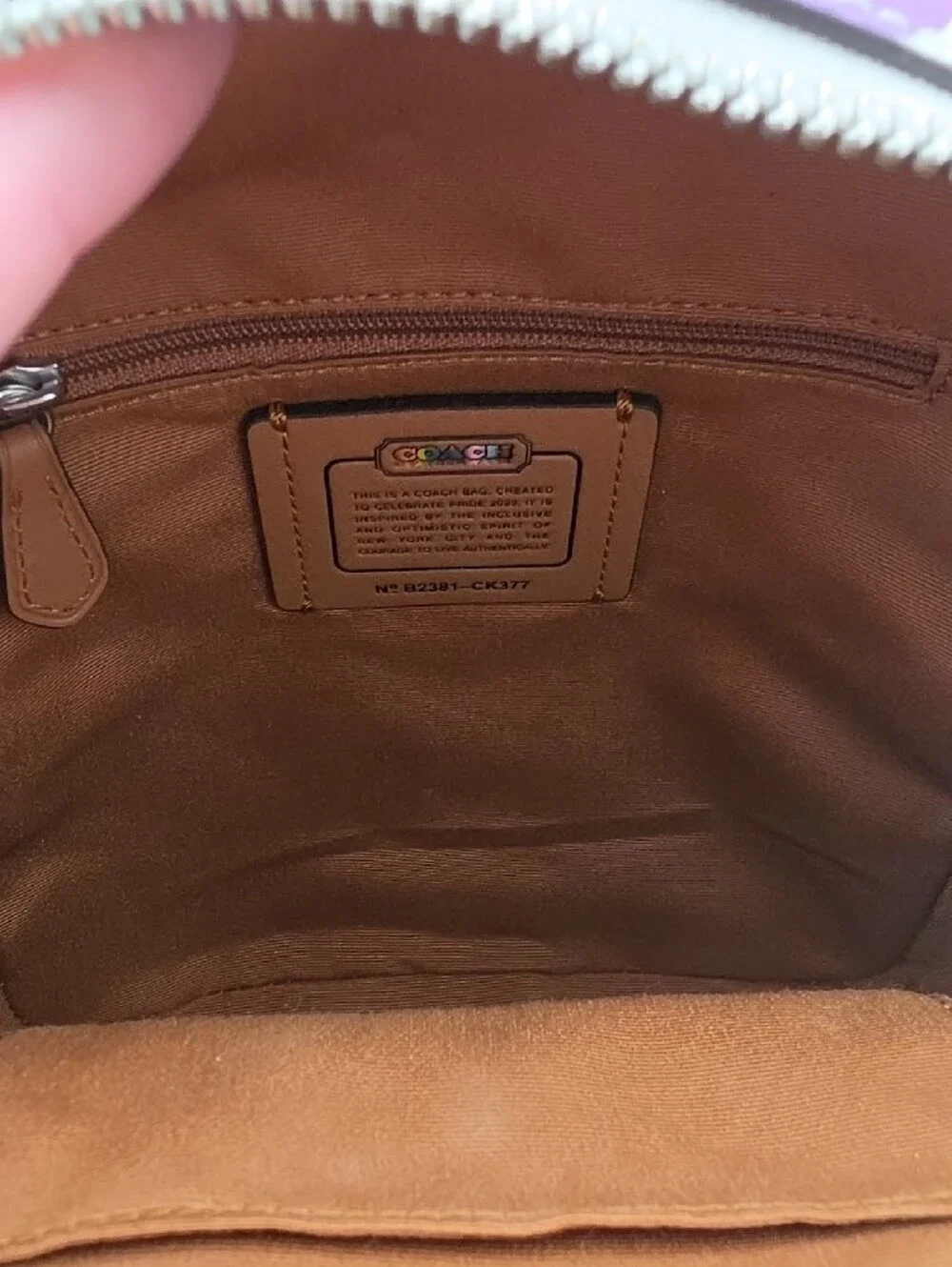 Coach Pride White Rainbow Signature Mono Mini Backpack (NWOT)✨️🌈✨️